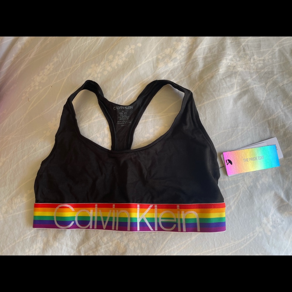 Calvin Klein Pride edition sports bra Medium